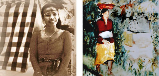 Festively dressed Balinese women