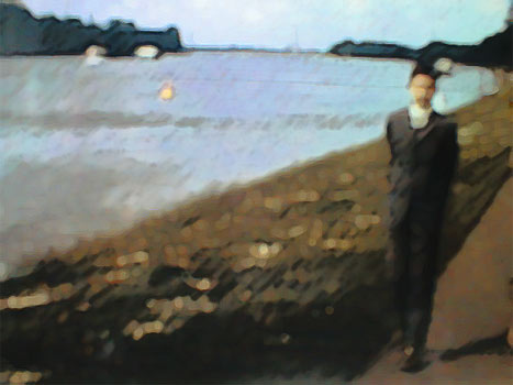 Place of remembrance with self portrait 1969