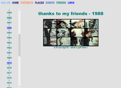 FRIENDS WEBPAGE 2001
