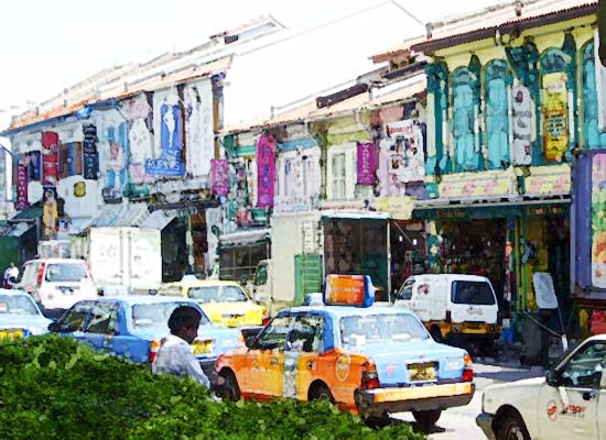 Künstlerort Klein Indien in Singapur 2007