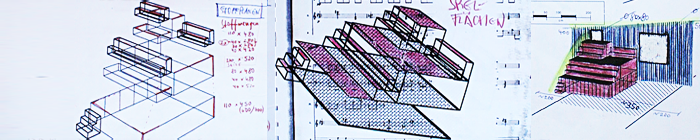 Bühnenentwurf zu Mozart, 1991