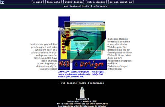 STARTSEITE WEBDESIGN 2002